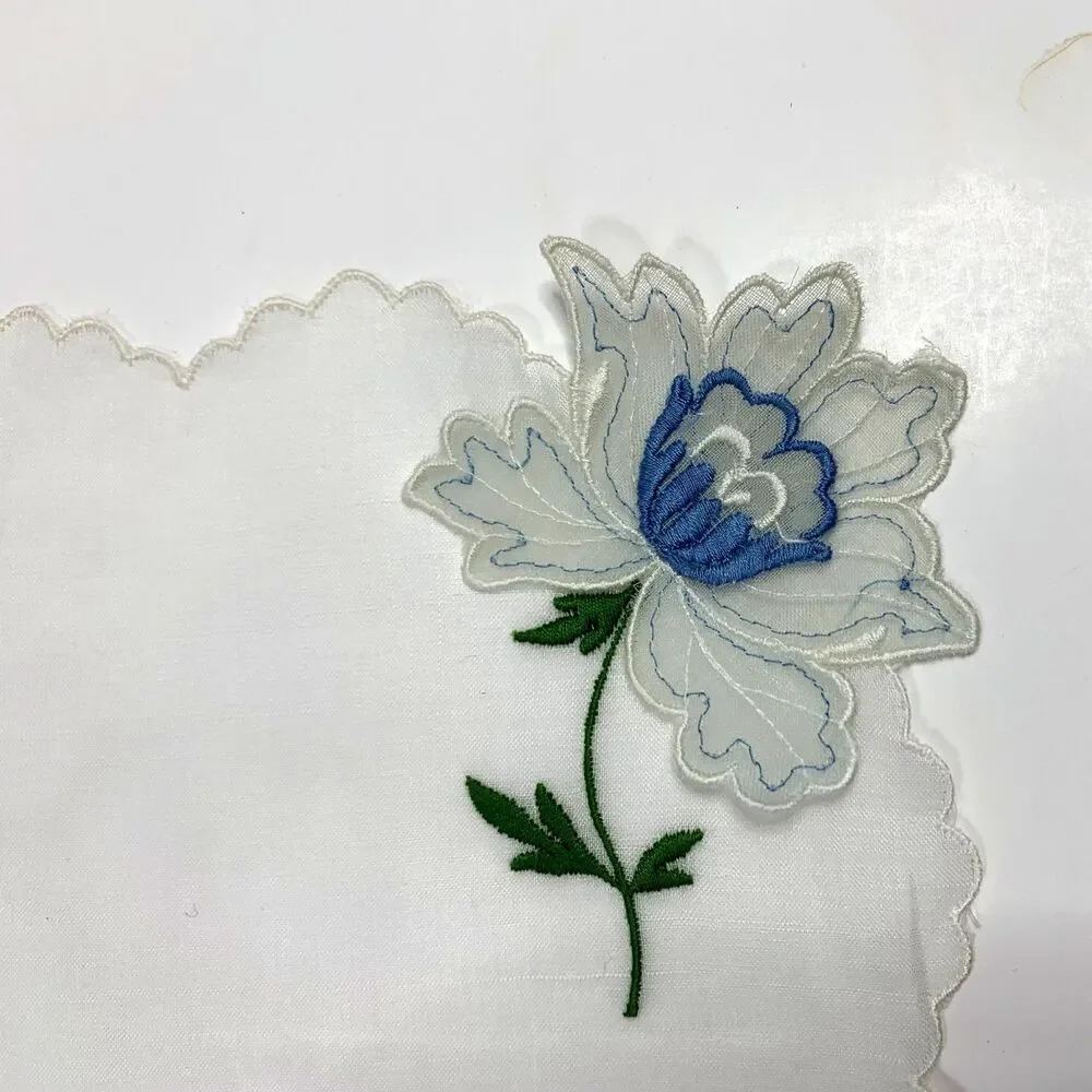 Bernard Wolf Vintage Bride Wedding Handkerchief Vintage Cottage Heirloom NEW